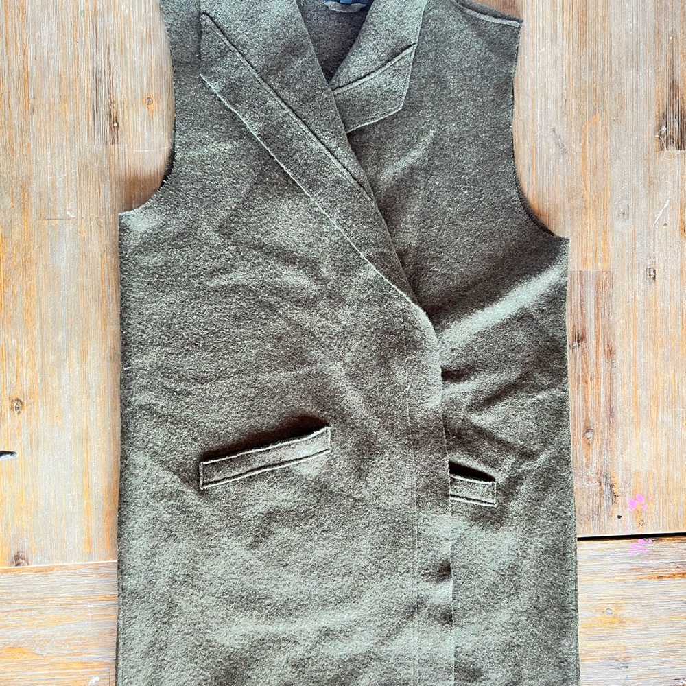 Eileen Fisher Olive Green knit vest